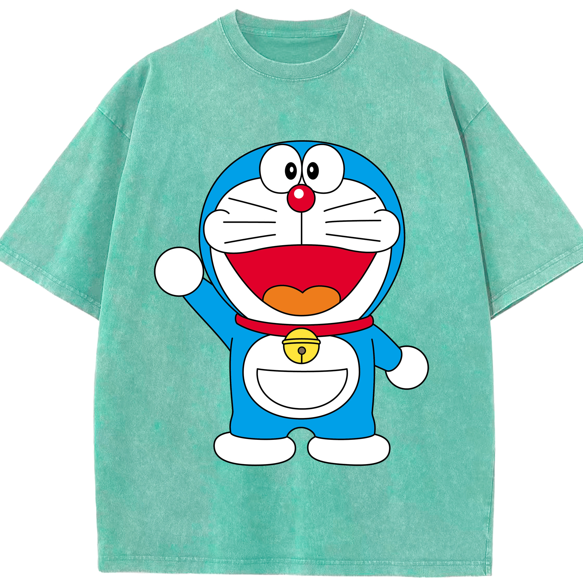 （画像用） ドラえもん Doraemon 綿100% ヴィンテージ風 半袖Tシャツ（フロントプリント）